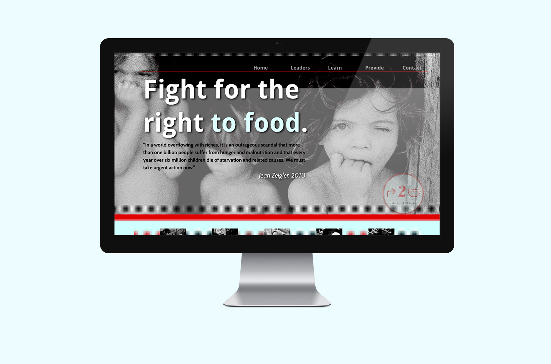 Right To Food Web Design